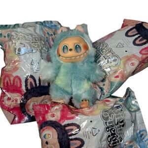 Fluffy Blue Monster Plush Toy